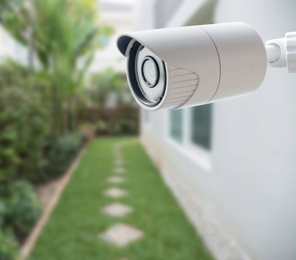 Überwachungskamera am Haus als Einbruchschutz